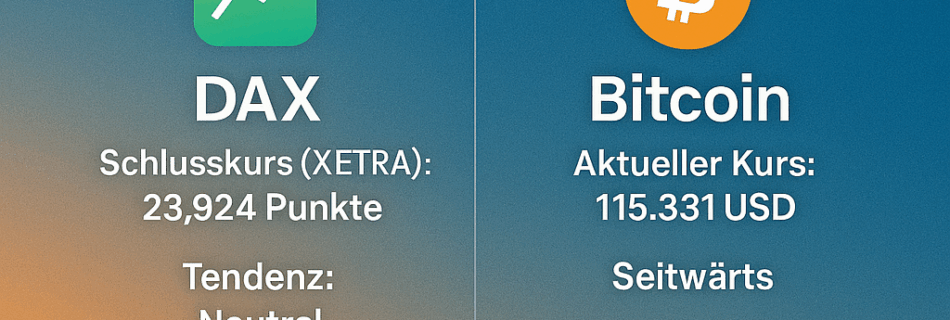 Der aktuelle Tagesausblick für Donnerstag, den 07. August 2025